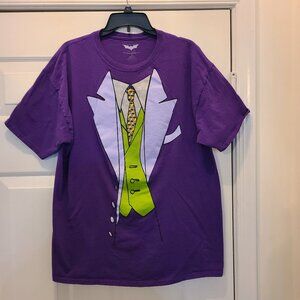Joker Suit DC Comics Dark Knight Trilogy T-Shirt Adult Size XL Purple Color